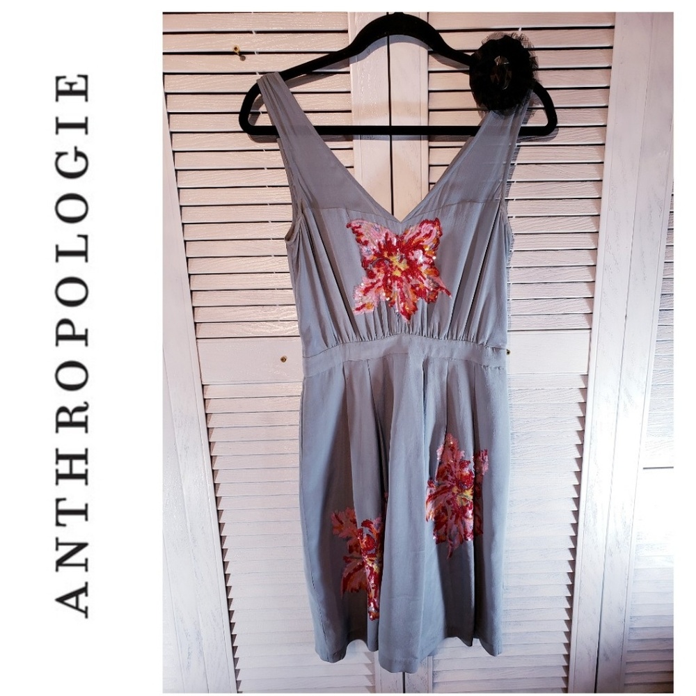 Anthropologie Lil’s Glimmering Magnolia Dress 2